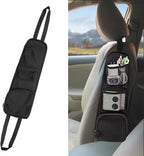 QUICTO Car Seat Storage Hanging Bag, Multi-Pocket Seat Side Organizer, Car Multifunctional Storage Mesh Net Pocket, Can Hold Mobile Phone, Wallet, Glasses, Suitable for Cars, SUVs, Trucks
