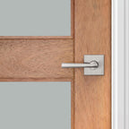 PrestiSpyglass Satin Nickel Hall/Closet Door Lever
