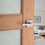 PrestiSpyglass Satin Nickel Hall/Closet Door Lever