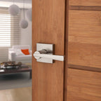 PrestiSpyglass Satin Nickel Hall/Closet Door Lever