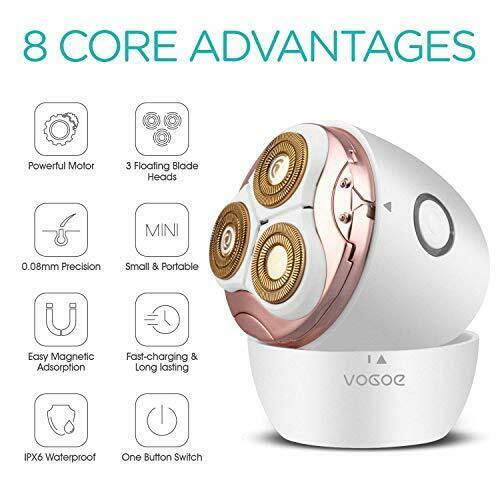 Electric Shaver Rotary  Hair Remover for Women's Leg, Face and Body, Fashi