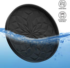 Car Cup Coaster [4 Pack] ME.FAN Silicone Car Coasters/Cup Mats - 2.75In Universal Non-Slip Recessed Car Interior Accessories - Car Cup Holder Insert Coasters Black