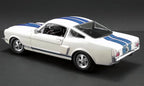 1966 Ford Mustang Shelby GT350 Supercharged Off White w/Blue Stripes Ltd Ed to 528 pcs 1/18 Diecast Model Car by ACME