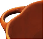 STAUB Ceramic Pumpkin Dish, .75 Qt, 24-oz, Burnt Orange, Oven Safe