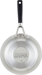KitchenAid Stainless Steel Nonstick Frying Pan/Skillet, 8 Inch, Brushed Stainless Steel