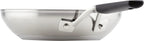 KitchenAid Stainless Steel Nonstick Frying Pan/Skillet, 8 Inch, Brushed Stainless Steel