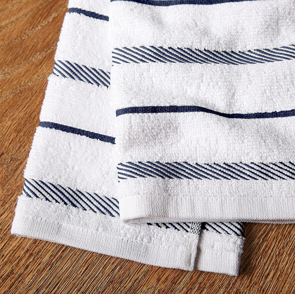 KitchenAid Albany Kitchen Towel Set, Set of 4, Blue Willow