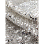 shiny sequin cropped tank top