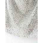 shiny sequin cropped tank top