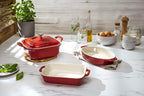 STAUB Ceramics Baking Dish Set, 5 pc, Cherry