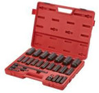 24 Piece 1/2"" Drive Deep Impact Socket Set -SAE Tools Equipment Hand Tools