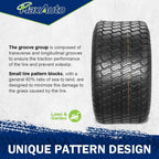 MaxAuto Set of 2 18x9.50-8 18/9.50-8 Lawn & Garden Mower Tractor Turf Tires 4PR