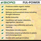 BIOAG Ful-Power Liquid Organic Humic Acid Amendment - Ful-Power Increases Yield in Hydroponics, Soil, Soilless Media - Plant Nutrient (2.5 gal)