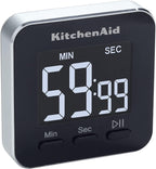 KitchenAid KQ900 Single Event Digital Timer, 2.5 inches, Black