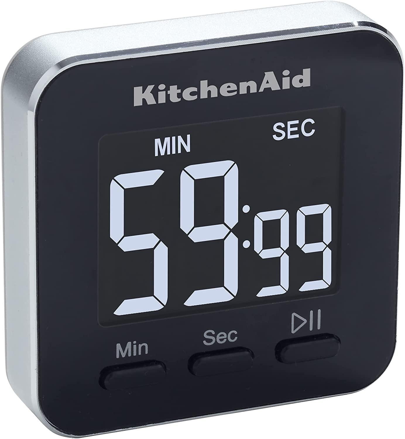 KitchenAid KQ900 Single Event Digital Timer, 2.5 inches, Black