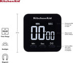 KitchenAid KQ900 Single Event Digital Timer, 2.5 inches, Black