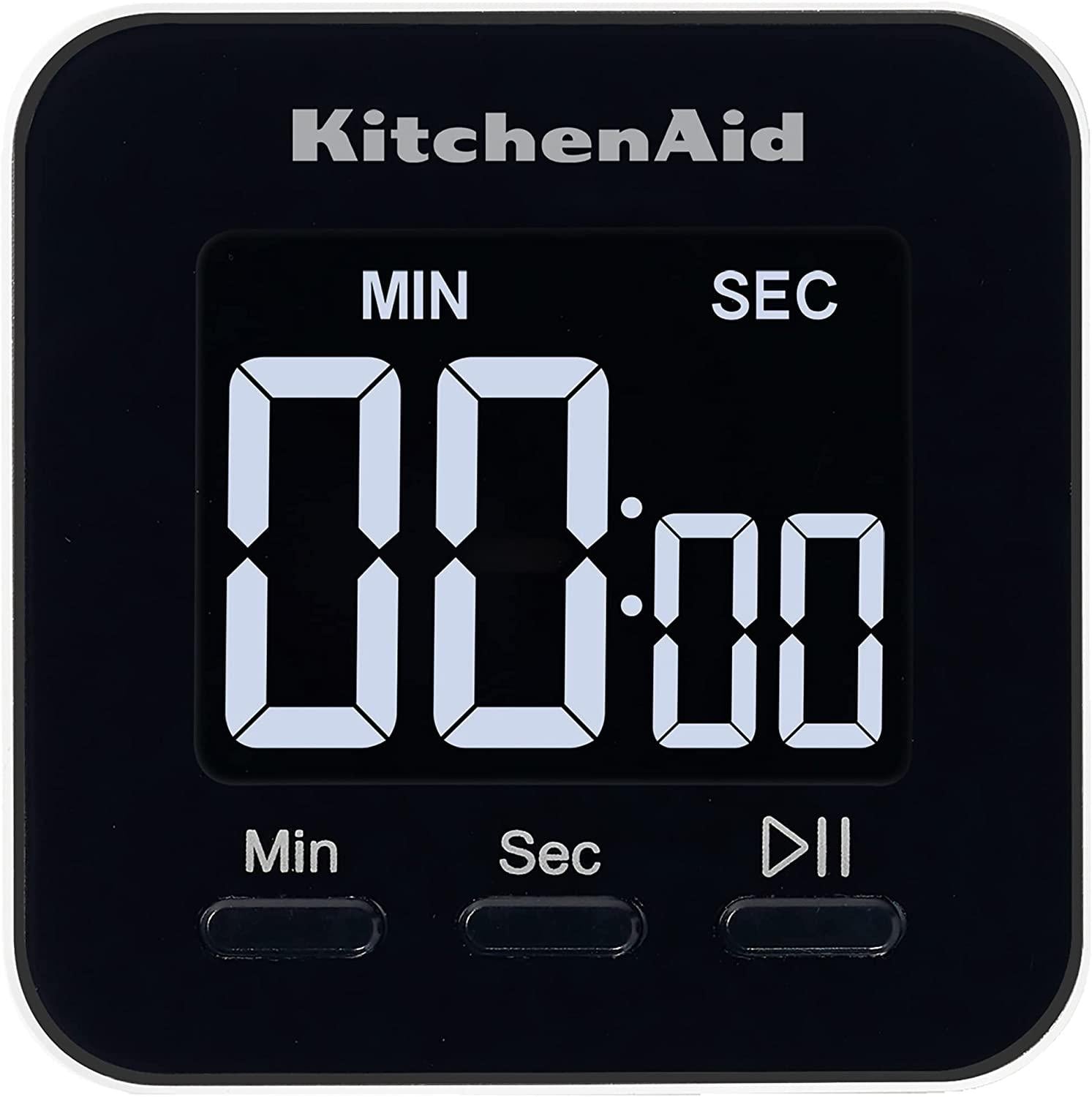 KitchenAid KQ900 Single Event Digital Timer, 2.5 inches, Black