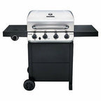 463376319-DI Performance Cart LP Grill With Side Burner, 4-Burner, 36,000-BTU,