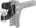 CURT 45920 Channel Mount Pintle Attachment with 2-5/16-Inch Ball, 13,000 lbs, Shank Required , Black
