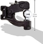 CURT 45920 Channel Mount Pintle Attachment with 2-5/16-Inch Ball, 13,000 lbs, Shank Required , Black