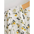vintage white petal midi dress