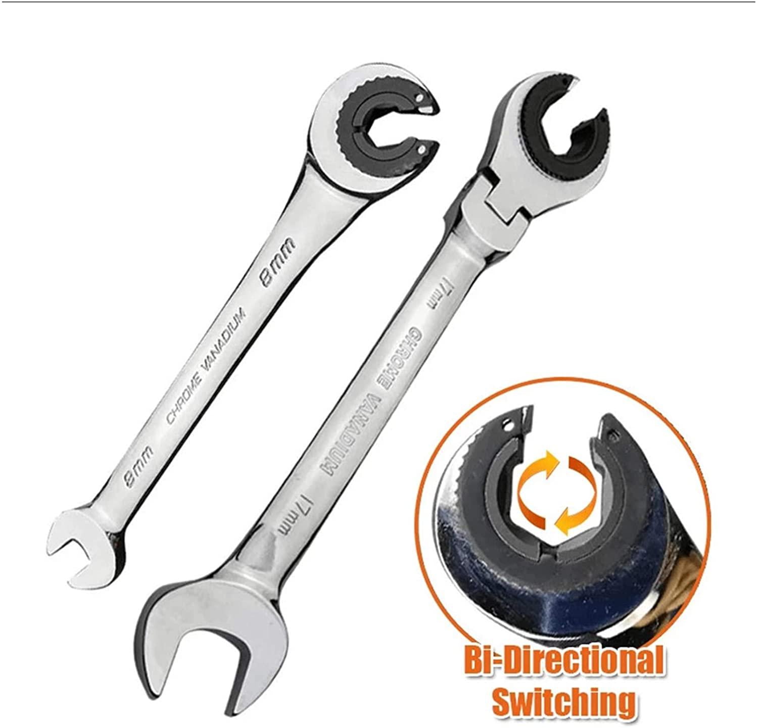 Without Husky Tool Set Socket Wrench Tubing Ratchet Wrench Moving Head Ratchet Wrench Tools for Car Vehicle Auto Replacement Parts Hand Tool Manual Car (Color : Flexible Head 12 pcs)