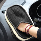Car Brush Cleaner Wool Soft Gloves 15*25cm Car Cleaning