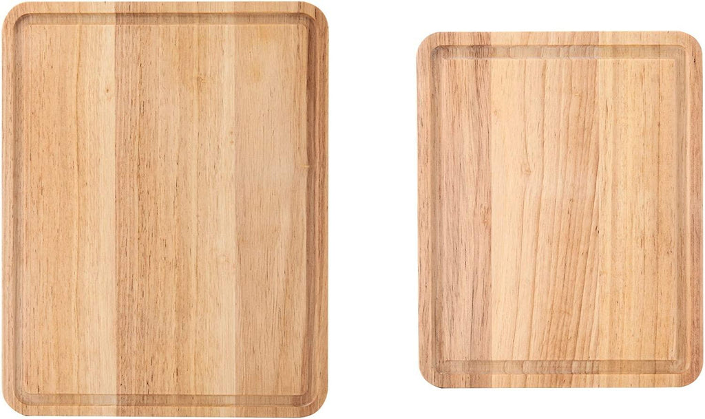 KitchenAid Classic Wood Cutting Board Set, Set of 2, Natural