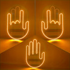 LED Illuminated Gesture Light Car Finger Light With Remote Road RaSigns Middle Finger Gesture Light Hand Lamp
