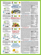 Andrew Lessman 4 Product Nutrition Support Bundle – 180 Count Each of Essential One, Maximum Essential Omega-3 (Orange), Coenzyme Q-10 and Ultimate Anti-Oxidant Extracts. Supports Optimum Health.