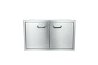 36" x 22" Outdoor Enclosed Cabinet Double Walled with Shelf Unit, BBQ Island USA
