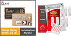 3M Claw Drywall Picture Hangers Holds 45 lb. &amp; Command Large Utility Hooks, 7-Hooks, 12-Strips