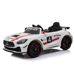 Mercedes Benz AMG GT4 Electric Ride On Car with Remote Control for Kids, 12V Power Battery Official Licensed Kids Car with 2.4G Radio Parental Control Opening Doors
