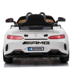 Mercedes Benz AMG GT4 Electric Ride On Car with Remote Control for Kids, 12V Power Battery Official Licensed Kids Car with 2.4G Radio Parental Control Opening Doors