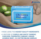 Umeken Okinawa Zedoary Purple and White Turmeric with Fermented Cabbage Extract, 1 Month Supply, 60 Packets, Pack of 4