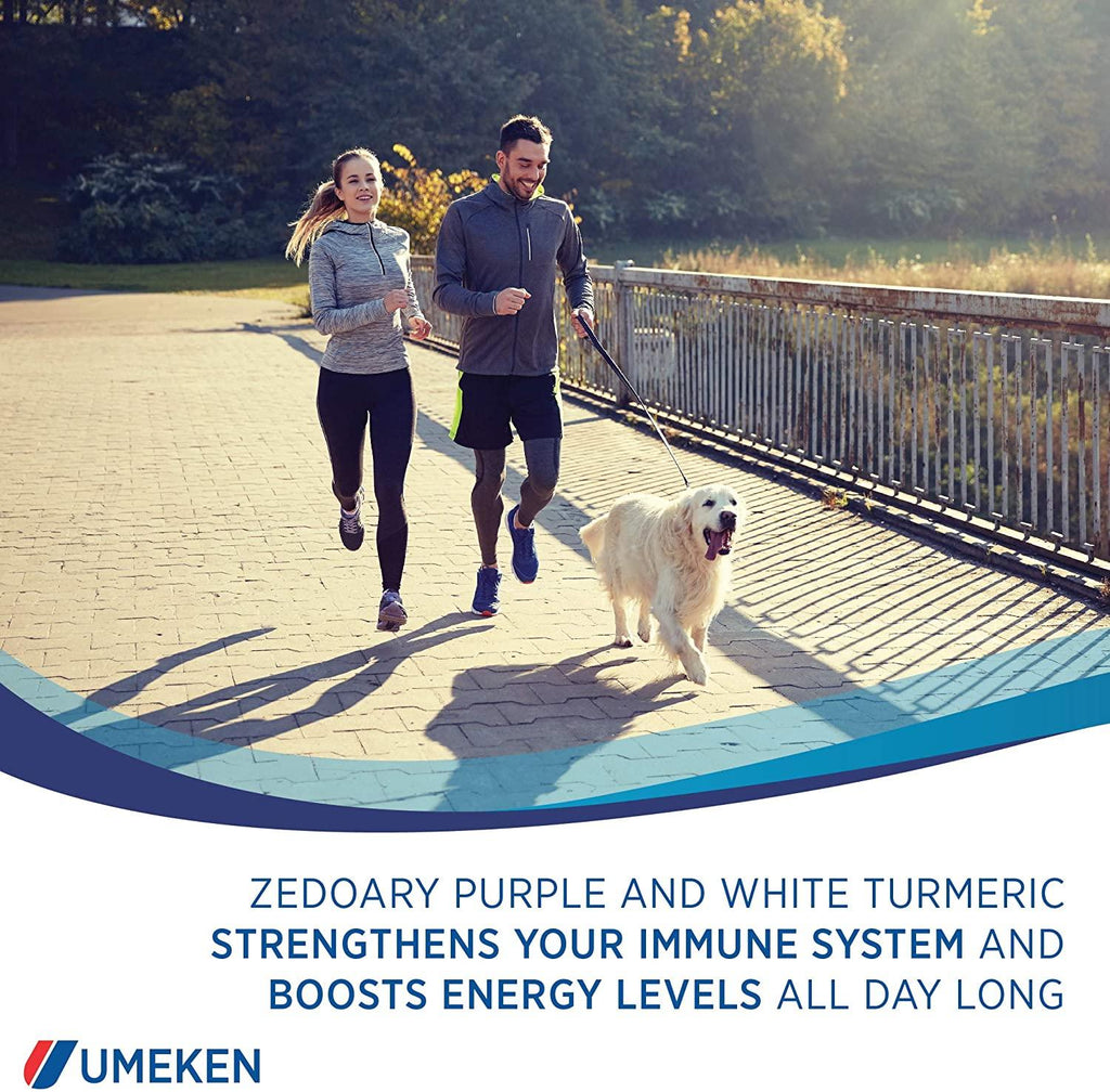 Umeken Okinawa Zedoary Purple and White Turmeric with Fermented Cabbage Extract, 1 Month Supply, 60 Packets, Pack of 4