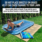 inflatable adult tanning pool i suntan tub – outdoor lounge pool i adult kiddie blow up pool i blowup one person personal pool and float for relaxation and sunbathing l reybed (blue)