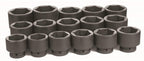 Grey Pneumatic (9016) 1" Drive 16-Piece Fractional Socket Set