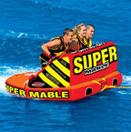 Airhead SPORTSSTUFF Triple Rider Towable Tube w/ 4K Booster Ball Towing System