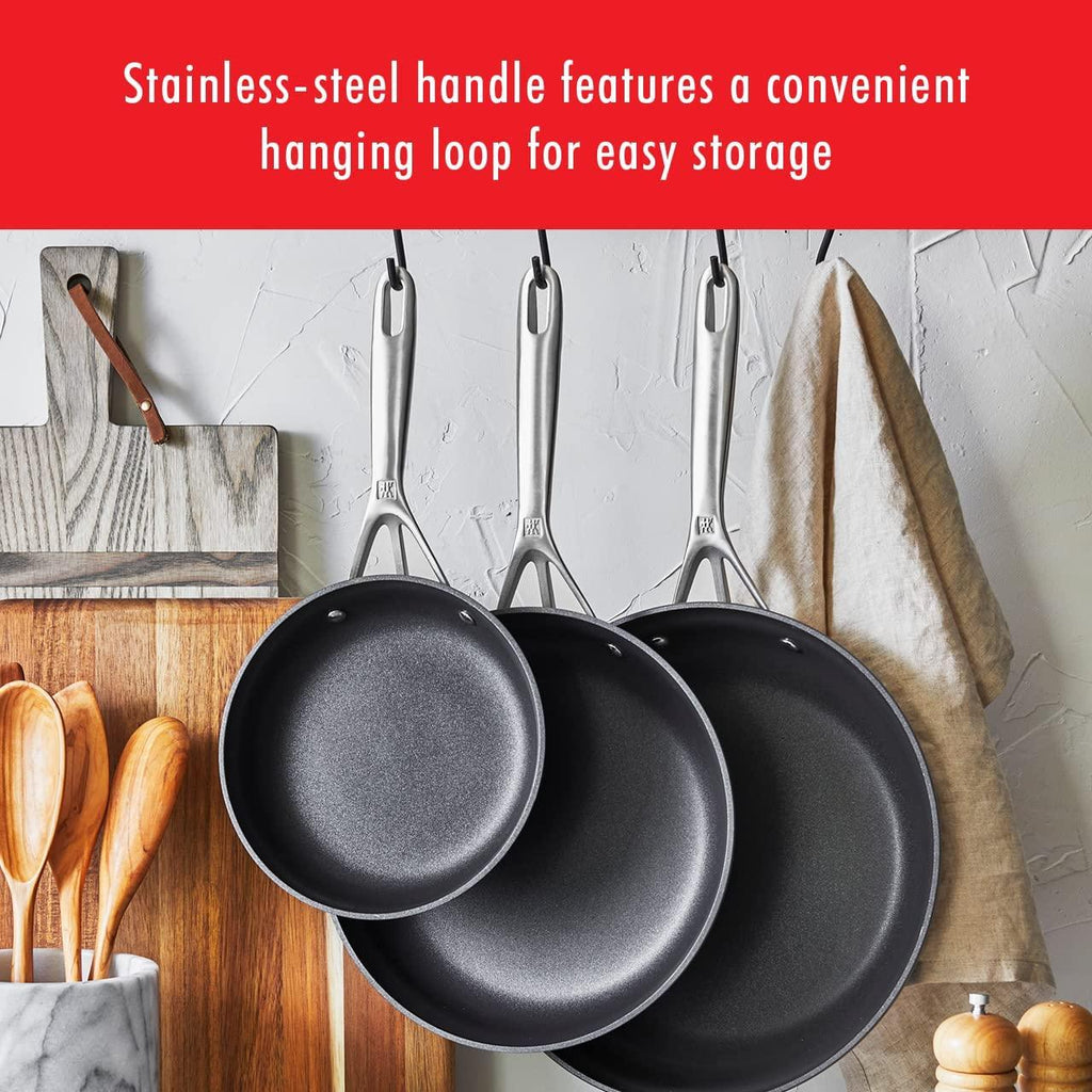 ZWILLING Motion Nonstick Hard-Anodized 10-Piece Cookware Set in Grey, Dutch Oven, Fry pan, Saucepan