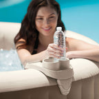 Portable 6 Person Inflatable Spa, Cup Holder, Filter Cartridges (6 Pack)