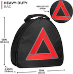 Thrive Roadside Emergency Car Kit - Car Safety Accessories and Tool Kit with Jumper Cables and Mini First Aid Kit - Car Emergency Kit for Women and Men (Triangle Bag)