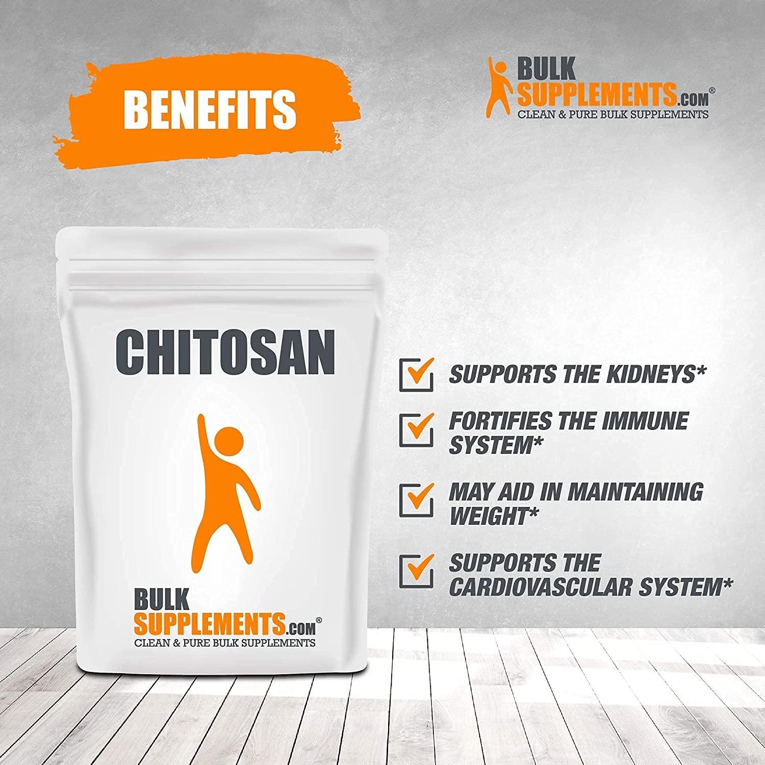 BulkSupplements.com Chitosan Powder - Carb Blocker - Kidney Support - Cholesterol Supplements - Kidney Support Supplement (5 Kilograms - 11 lbs)