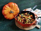 STAUB Cast Iron 3.5 Qt Pumpkin Dutch Oven, Cocotte, Burnt Orange, Made in France