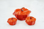 STAUB Cast Iron 3.5 Qt Pumpkin Dutch Oven, Cocotte, Burnt Orange, Made in France