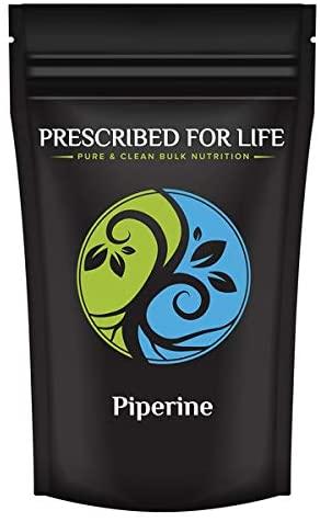Prescribed for Life Piperine Powder | 95% Black Pepper Extract Powder | Boosts Nutrient Absorption | Gluten Free, Vegan, Non GMO | Natural Antioxidant (2 kg)