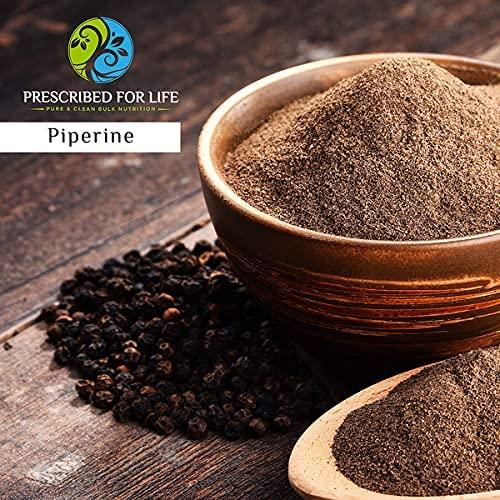 Prescribed for Life Piperine Powder | 95% Black Pepper Extract Powder | Boosts Nutrient Absorption | Gluten Free, Vegan, Non GMO | Natural Antioxidant (2 kg)