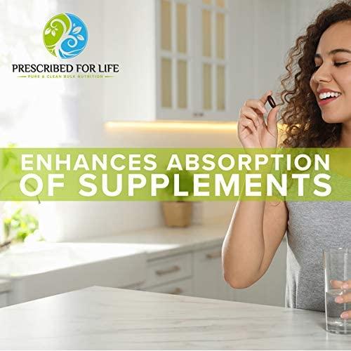 Prescribed for Life Piperine Powder | 95% Black Pepper Extract Powder | Boosts Nutrient Absorption | Gluten Free, Vegan, Non GMO | Natural Antioxidant (2 kg)
