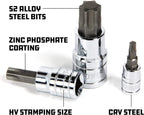 Power 949010 Hex/Torx/Specialty Bit Socket Set, 64 Piece