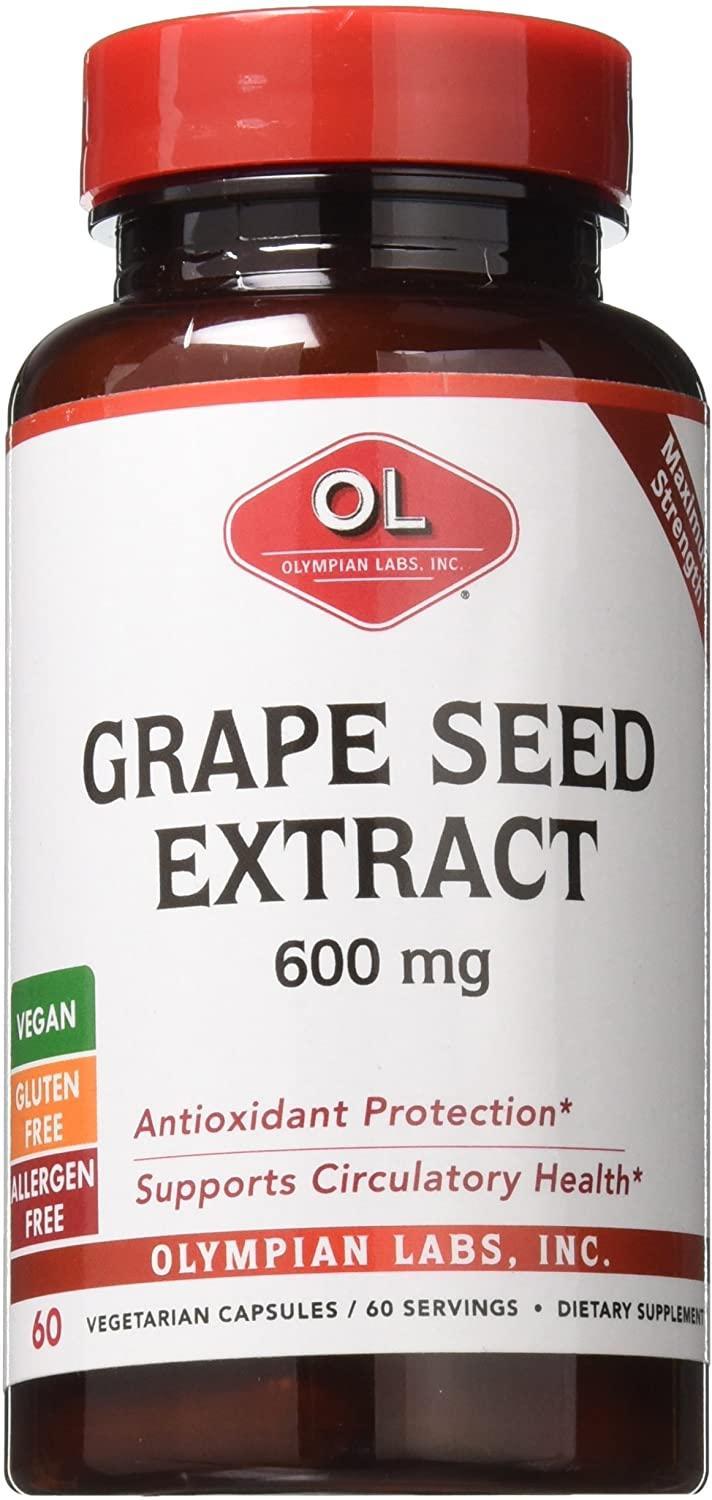 Olympian Labs Grape Seed, 60 Count (Pack of 12)
